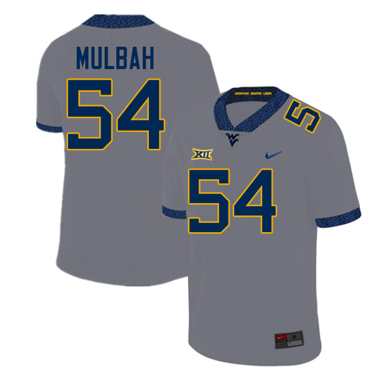 Fatorma Mulbah WVU Jersey,West Virginia Mountaineers #54 Fatorma Mulbah Jersey Youth College-Grey